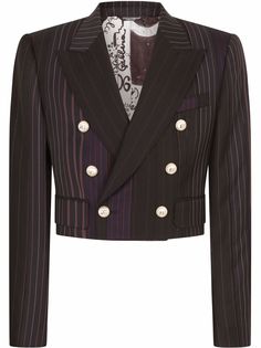 Dolce & Gabbana укороченный двубортный пиджак