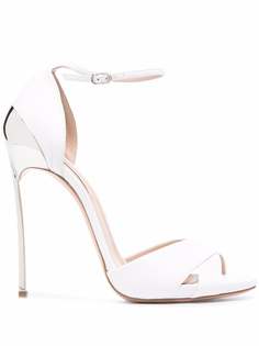 Casadei босоножки City Light с эффектом металлик