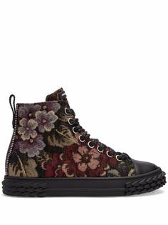 Giuseppe Zanotti высокие кеды Blabber с цветочным узором