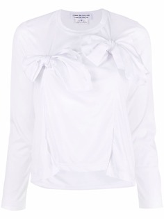 Comme Des Garçons Comme Des Garçons топ с длинными рукавами и бантами