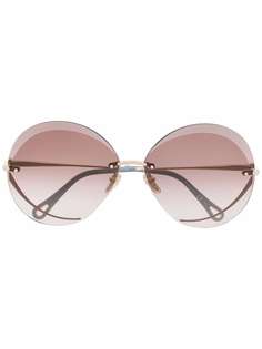 Chloé Eyewear солнцезащитные очки Tayla в круглой оправе