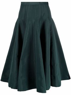 Alexander McQueen плиссированная юбка из тафты