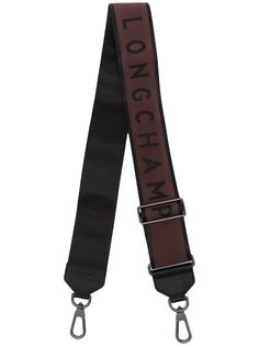 Longchamp ремень для сумки с вышитым логотипом