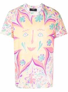 Stella McCartney футболка с абстрактным цветочным принтом