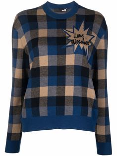 Love Moschino джемпер с вышитым логотипом