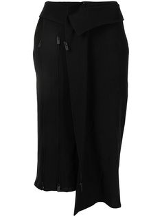 Yohji Yamamoto юбка асимметричного кроя с молниями