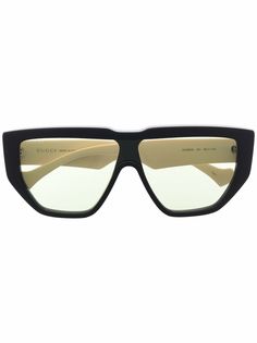 Gucci Eyewear двухцветные солнцезащитные очки-авиаторы