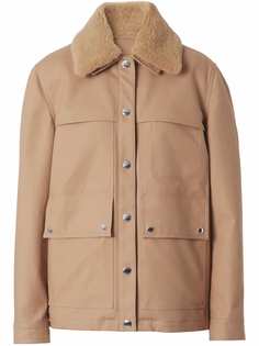 Burberry куртка с воротником из овчины