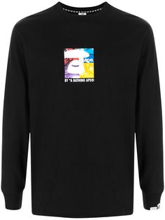 AAPE BY *A BATHING APE® футболка с длинными рукавами и логотипом