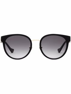 Gucci Eyewear солнцезащитные очки в круглой оправе с логотипом