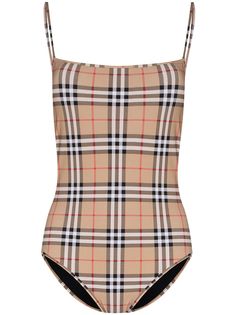 Burberry купальник в клетку Vintage Check