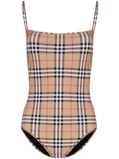 Burberry купальник в клетку Vintage Check