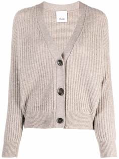 Allude кардиган в рубчик с V-образным вырезом