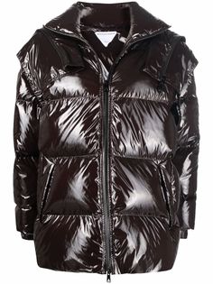 Bottega Veneta глянцевый пуховик