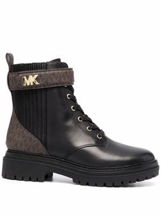 Michael Michael Kors ботинки в стиле милитари с монограммой
