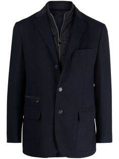 Corneliani фактурный пиджак с дутой подкладкой