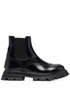 Alexander McQueen ботинки с меховой подкладкой