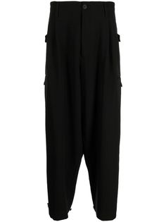 Yohji Yamamoto прямые брюки с завышенной талией