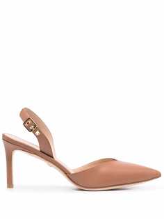 Stuart Weitzman туфли Ryder 75 с ремешком на пятке