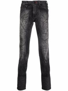 Philipp Plein прямые джинсы с вышивкой Hexagon