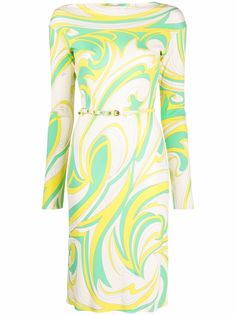 Emilio Pucci платье Marylin с принтом Nuages