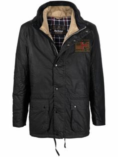 Barbour куртка с капюшоном и логотипом