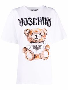 Moschino футболка Teddy Bear с логотипом