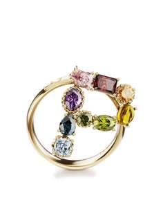 Dolce & Gabbana кольцо Rainbow Alphabet P из желтого золота
