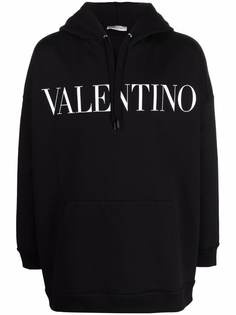 Valentino logo-print drawstring hoodie