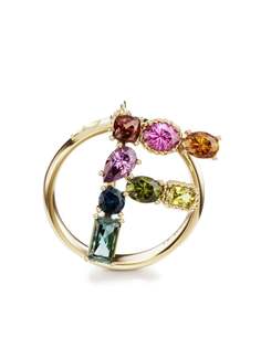 Dolce & Gabbana кольцо Rainbow Alphabet F из желтого золота