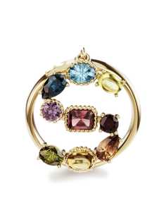 Dolce & Gabbana кольцо Rainbow Alphabet S из желтого золота