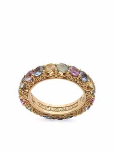 Dolce & Gabbana кольцо Heritage из желтого золота с сапфирами
