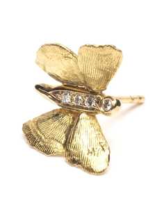 Wouters & Hendrix Gold Butterfly single earrings