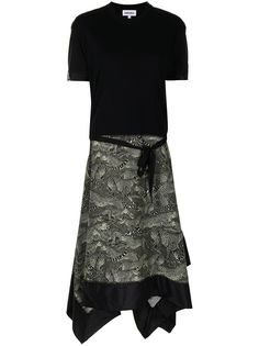 Kenzo платье миди асимметричного кроя