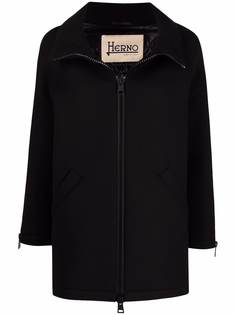 Herno однобортное пальто на молнии