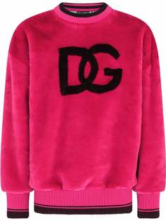 Dolce & Gabbana фактурная толстовка с логотипом DG