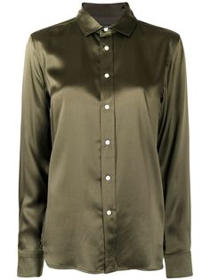 Polo Ralph Lauren рубашка Silk Charmeuse с длинными рукавами