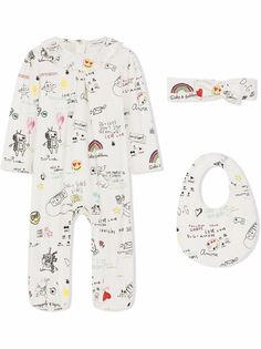 Dolce & Gabbana Kids комплект для новорожденного с графичным принтом