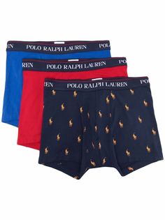 Polo Ralph Lauren комплект из трех боксеров с логотипом