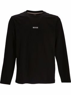 BOSS футболка с длинными рукавами и логотипом