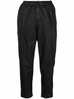 7 For All Mankind укороченные вощеные брюки