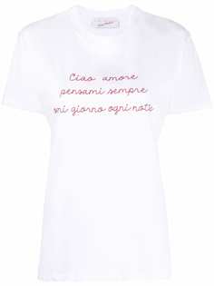 Giada Benincasa футболка с вышивкой Ciao Amore