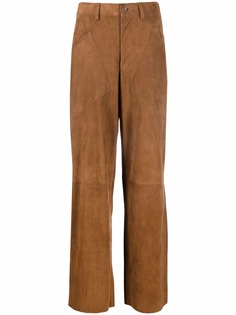Alberta Ferretti брюки с завышенной талией и вставками
