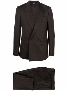 Z Zegna шерстяной костюм с двубортным пиджаком