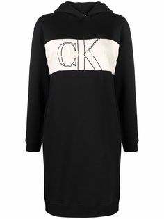 Calvin Klein Jeans платье-худи с вышитым логотипом