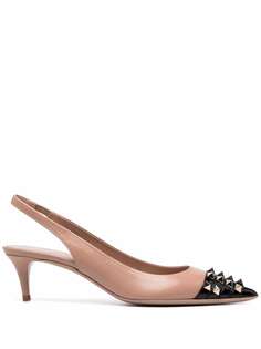 Valentino Garavani туфли с ремешком на пятке и заклепками