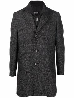 Boss Hugo Boss однобортное пальто строгого кроя