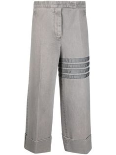Thom Browne укороченные брюки с полосками 4-Bar