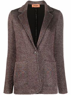 Missoni блейзер с эффектом металлик