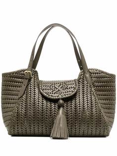 Anya Hindmarch плетеная сумка-тоут с кисточкой